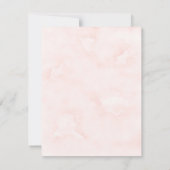 Boho Pink Peony Brunch & Bubble Invitation Kaart (Achterkant)