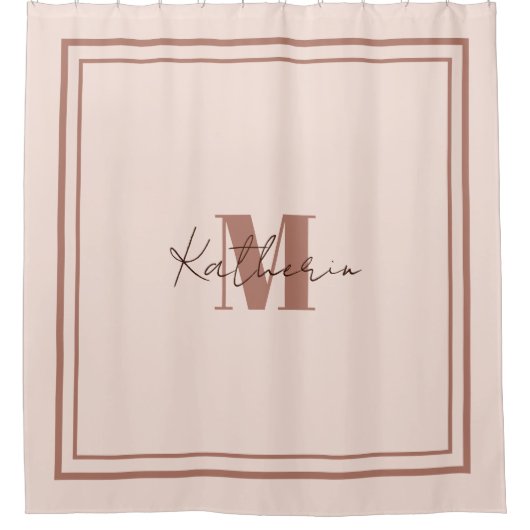 Boho Pink Personal Shower Curtain Douchegordijn (Voorkant)