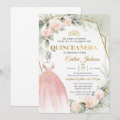 Boho Pink princess kleed bloesbloesbloemen Quincea Kaart (Voorkant / Achterkant)
