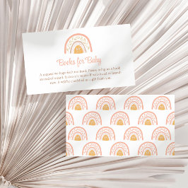 Boho Pink Rainbow Books voor Baby Enclosure Kaart