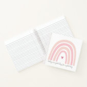 Boho Pink Rainbow Spiral notebook Notitieboek (Binnen)