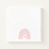 Boho Pink Rainbow Spiral notebook Notitieboek (Achterkant)