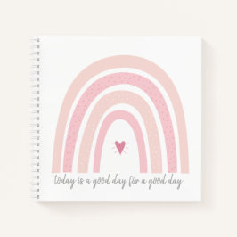 Boho Pink Rainbow Spiral notebook Notitieboek