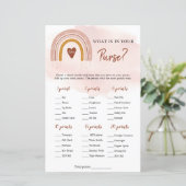 Boho Pink Rainbow Wat in je Purse Game (Staand voorkant)