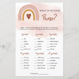 Boho Pink Rainbow Wat in je Purse Game