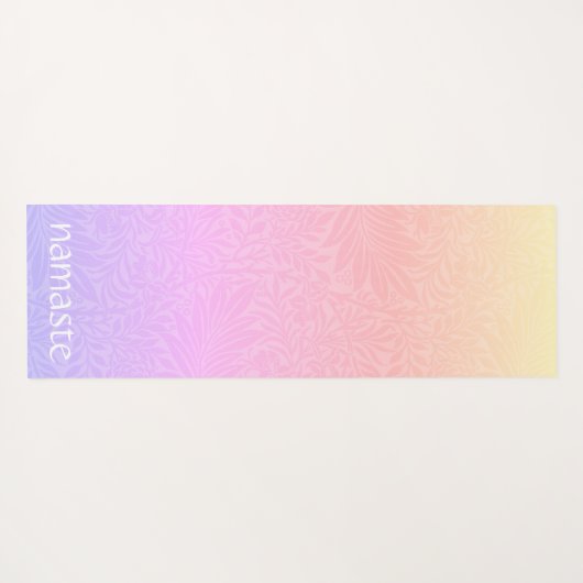 Boho Pink Rainbow Yogamat (Achterkant (horizontaal))