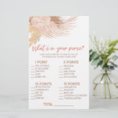 Boho Pink Wat is er in Purse Vrijgezellenfeest spe Briefpapier (Staand voorkant)