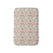 Boho Pink White Floral Badmat (Voorkant Verticaal)