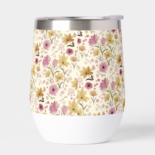 Boho Pink Wildflower Watercolor  (Links)