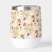 Boho Pink Wildflower Watercolor  (Achterkant)