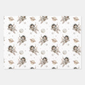 Boho planeten, sterren en ruimte inpakpapier vel (Voorkant)