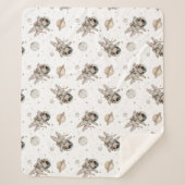 Boho planeten, sterren en ruimte kat sherpa deken (Voorkant)