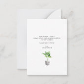 Boho Plant Adreswijziging Verhuisbericht Notitiekaartje (Achterkant)