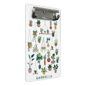 Boho Plant Lady Illustration Art Personalized Mini Klembord (Schuin)