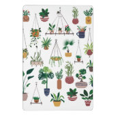 Boho Plant Lady Illustration Art Personalized Mini Klembord (Achterkant)