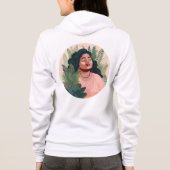 Boho Plant Lady Sweatshirt - Plus-Size Bruine-Skin (Achterkant)