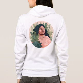 Boho Plant Lady Sweatshirt - Plus-Size Bruine-Skin