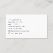 Boho Plant Lover Organic Master Gardener Nursery Visitekaartje (Achterkant)