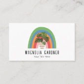 Boho Plant Lover Organic Master Gardener Nursery Visitekaartje (Voorkant)