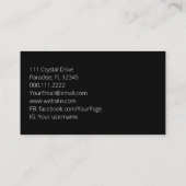 Boho Plant Lover Organic Master Gardener Nursery Visitekaartje (Achterkant)