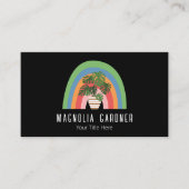 Boho Plant Lover Organic Master Gardener Nursery Visitekaartje (Voorkant)