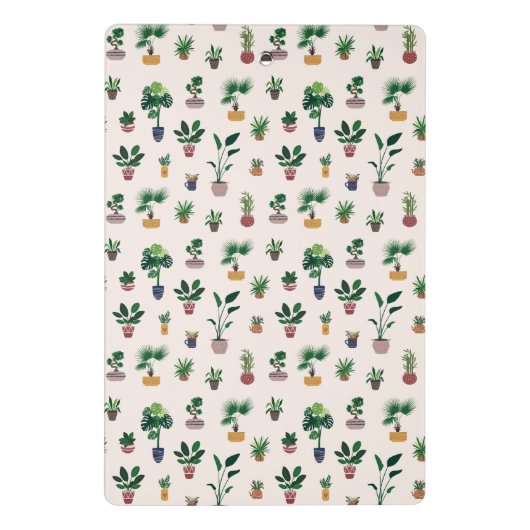 Boho Plant Lovers Botanical Personalized Name Mini Klembord (Achterkant)