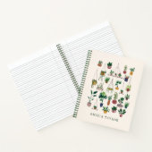 Boho Plant Lovers Greenery Personalized Name Notitieboek (Binnen)