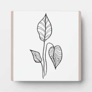 Boho plant ontwerp fotoplaat