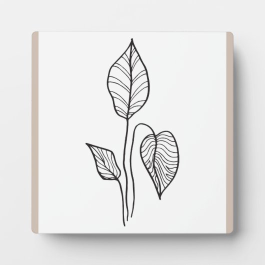 Boho plant ontwerp fotoplaat (Voorkant)