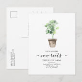 Boho Plant We hebben adreswijziging verplaatst Aankondigingskaart (Voorkant / Achterkant)