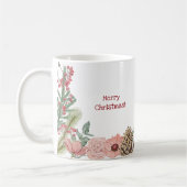 Boho planten kerstbloemen kerst koffiemok (Links)