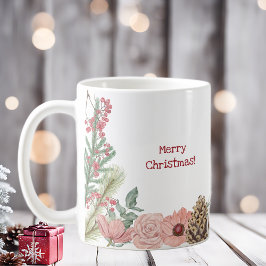 Boho planten kerstbloemen kerst koffiemok