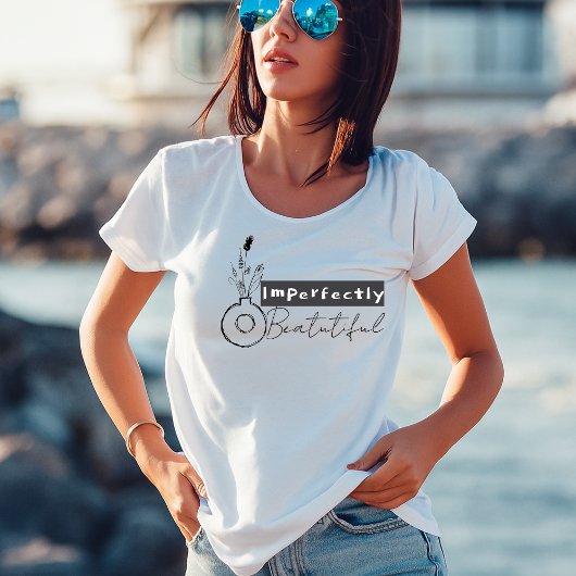 Boho Planter Onvolmaakt Mooie Positiviteit T-shirt