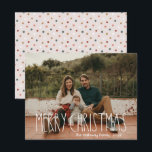 Boho Polka Dot Kerstmis Volledige Foto Holiday Kaa Feestdagenkaart<br><div class="desc">Deze boho polka stip met kerstfeestdag is perfect voor je moderne bohemische vakantiegroet. Het klassieke rustige, maar delicate, handgetekende lettertype geeft het een oorvolle blik, terwijl het schattig en eenvoudig blijft. De polka stippen komen in de aardtoon van rood, sage groen, wazige roze, terracotta, roest, en bruin. Het ontwerp is...</div>