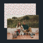 Boho Polka Dot Kerstmis Volledige Foto Holiday Kaa Feestdagenkaart<br><div class="desc">Deze boho polka stip met kerstfeestdag is perfect voor je moderne bohemische vakantiegroet. Het klassieke rustige, maar delicate, handgetekende lettertype geeft het een oorvolle blik, terwijl het schattig en eenvoudig blijft. De polka stippen komen in de aardtoon van rood, sage groen, wazige roze, terracotta, roest, en bruin. Het ontwerp is...</div>