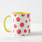 Boho polka stippen l Kleurrijk cadeau voor haar Mok (Links)