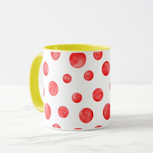 Boho polka stippen l Kleurrijk cadeau voor haar Mok (Voorkant links)