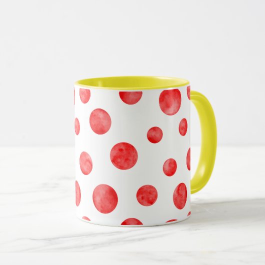 Boho polka stippen l Kleurrijk cadeau voor haar Mok (Voorkant rechts)