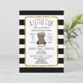 Boho Pom Poms Beer welp Baby shower Kaart (Staand voorkant)