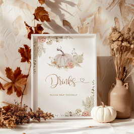 Boho pomkin Drink Poster