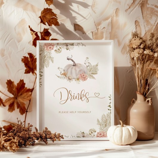 Boho pomkin Drink Poster