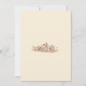 Boho Pompas Gras Save The Date Kaart (Achterkant)