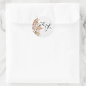 Boho Pompas Grass Dank je Stickers (Tas)