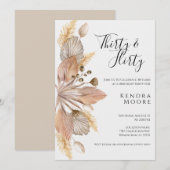 Boho Pompas Grass Dertig jaar en vrijdag Kaart (Voorkant / Achterkant)