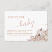 Boho Pompoen Baby shower Boekaanvraag Informatiekaartje (Voorkant)
