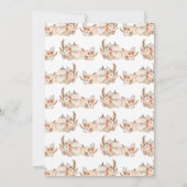 Boho pompoen Baby shower Kaart (Achterkant)