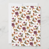 Boho pompoen Baby shower Kaart (Achterkant)