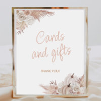 Boho pompoen Baby shower Kaarten en geschenken tek