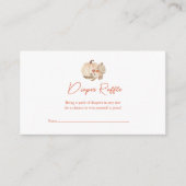 Boho pompoen Baby shower | Luierloof Informatiekaartje (Voorkant)