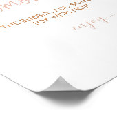 Boho Pompoen Baby shower Momosa Bar Teken Poster (Hoek)